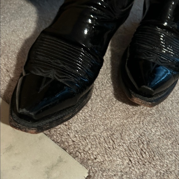 Lucchese 1883 black leather cowboy boots - Picture 3 of 6